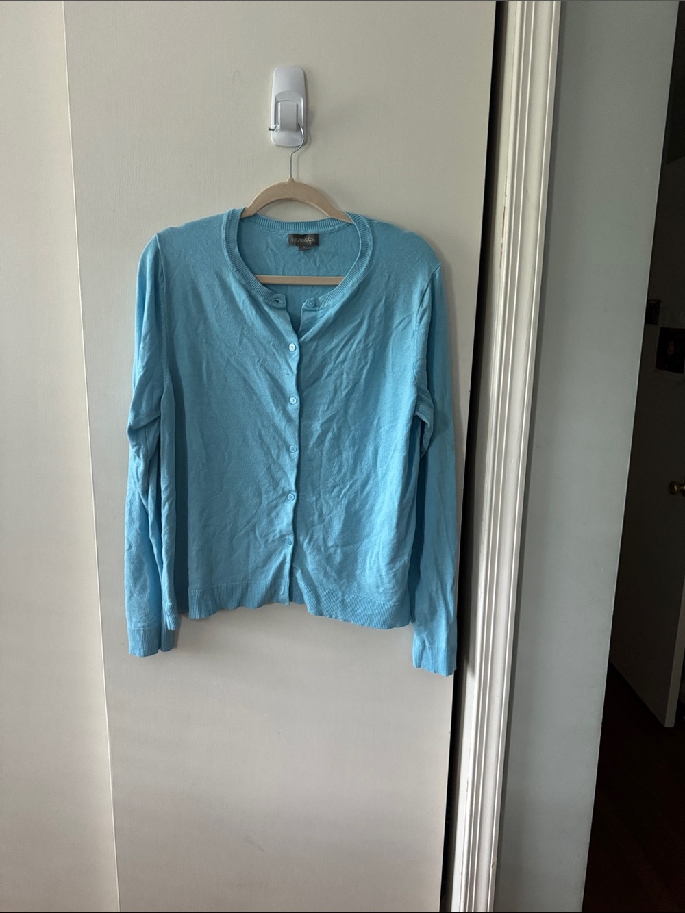 Style & co  light turquoise blue cardigan size XL